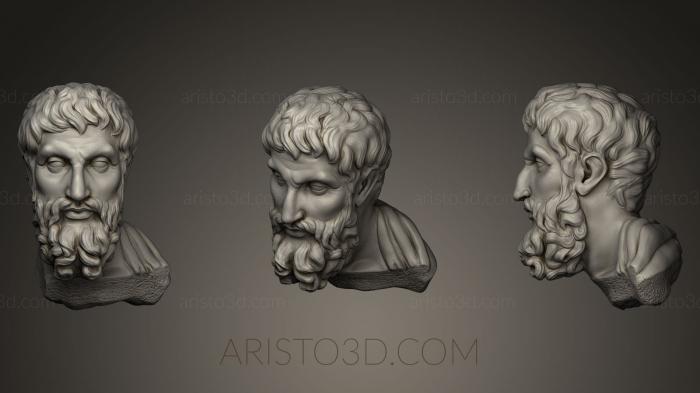 Busts and heads antique and historical (BUSTA_0033) 3D model for CNC machine
